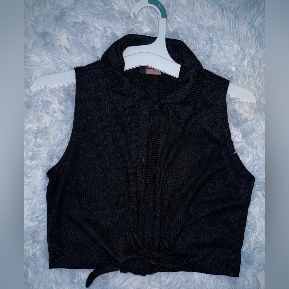 Women’s Sexy Front Tie Crop Top Vest